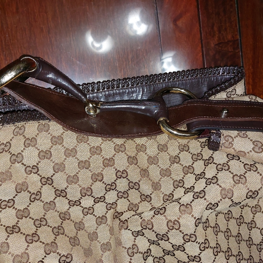GUCCI LARGE HORSEBIT HOBO BAG - Picture 8 of 12